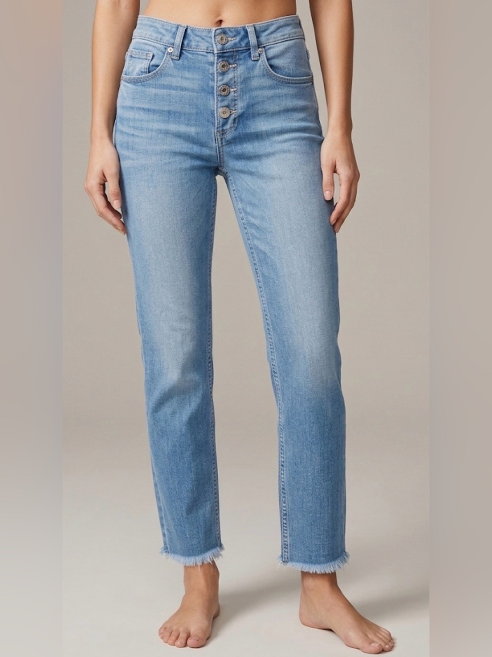 PAIGE Raw Hem Jeans, Size 23